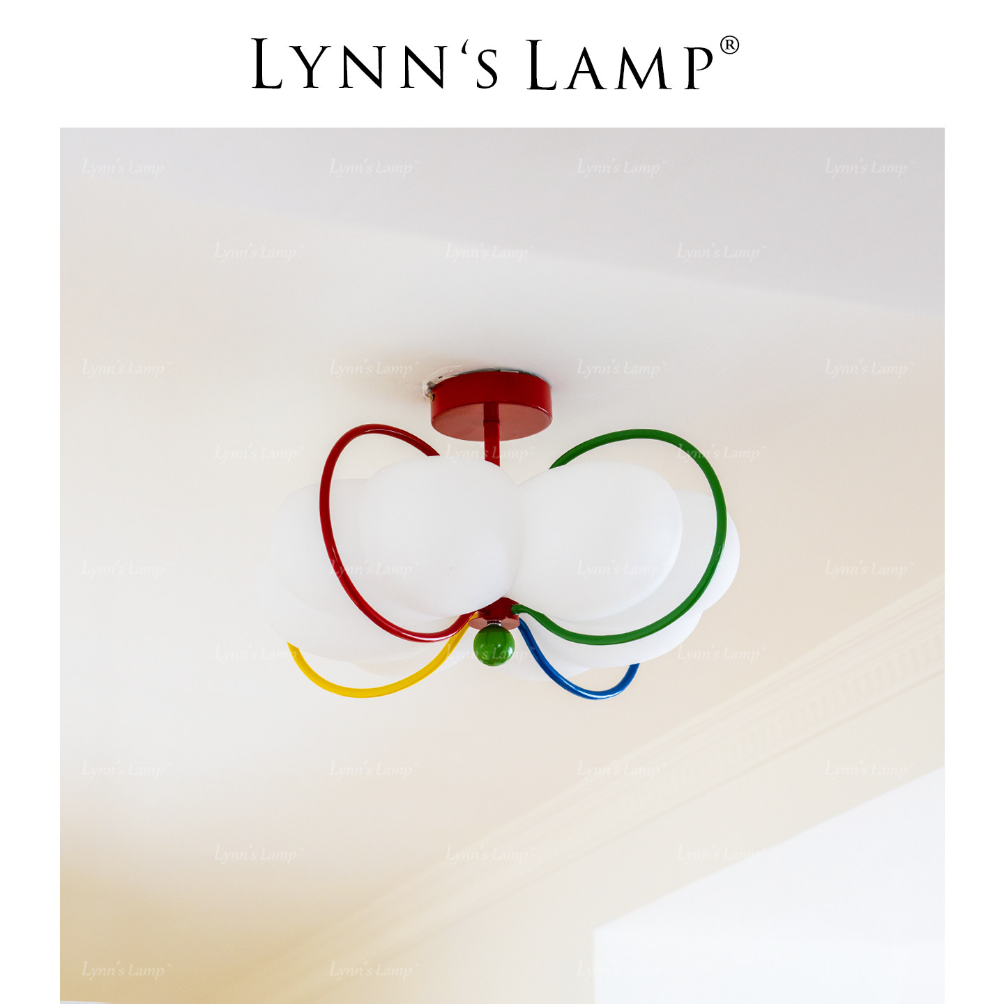 Lynn's立意彩色云朵吸顶灯图片