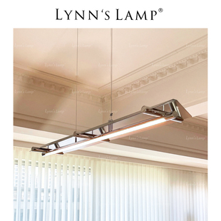 Lynn 包豪斯一字长条餐吊灯设计师餐厅吧台岛台led工作室灯 s立意
