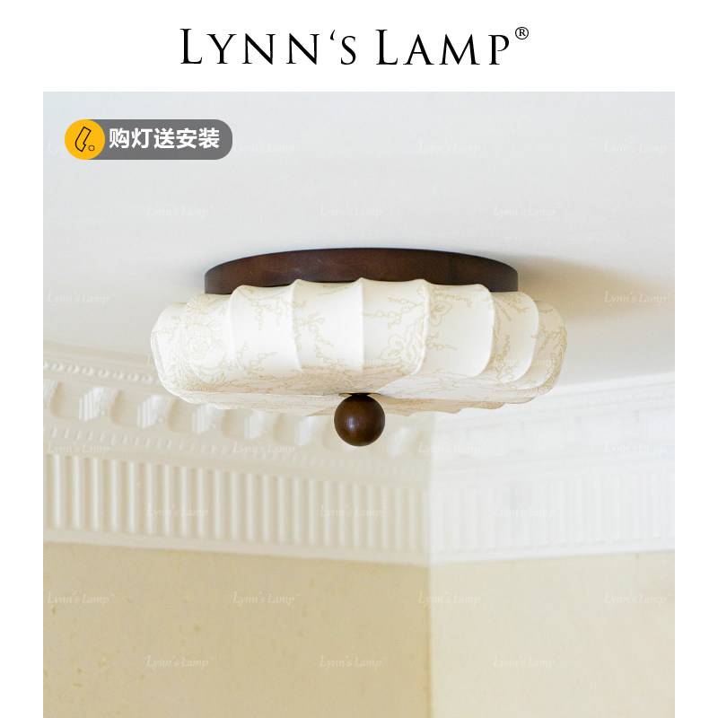 LED卧室书房吸顶灯立意中古