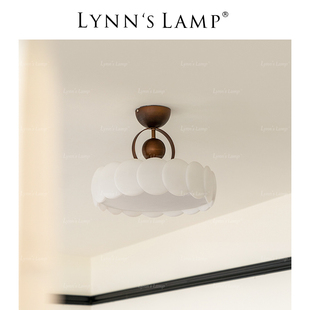 Lynn& 中古主卧书房全光谱卧室餐厅 x27;s立意 复古奶油风吸顶灯