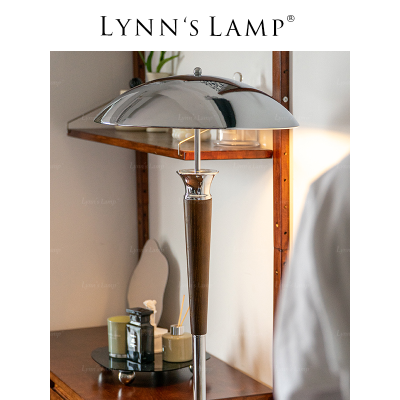 lynn's立意复古实木落地灯日式中古mcm侘寂风客厅沙发边卧室灯具