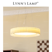 lynn's立意全铜百褶吊灯卧室房间中古圆形餐厅书房奶油风吸顶灯