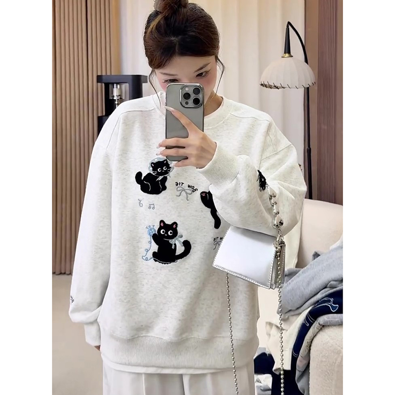 【小红书推荐】胖mm大码圆领卫衣