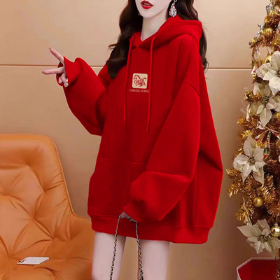 【小红书推荐】大码宽松连帽卫衣