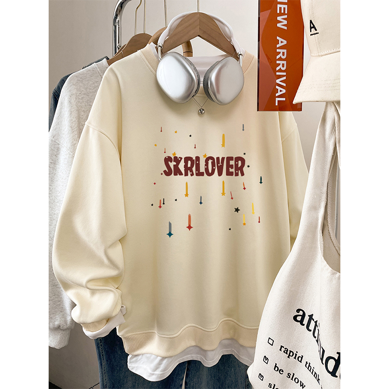 【小红书推荐】宽松大码圆领卫衣