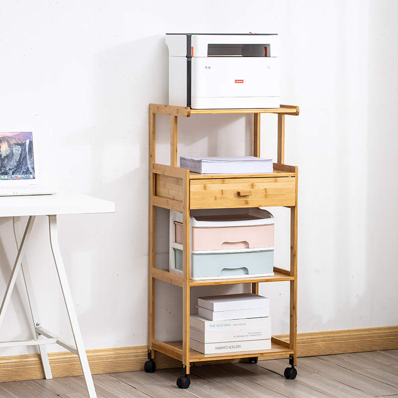 打印机架简约现代办公室置物架书架家用多层打印复印一体架收纳架