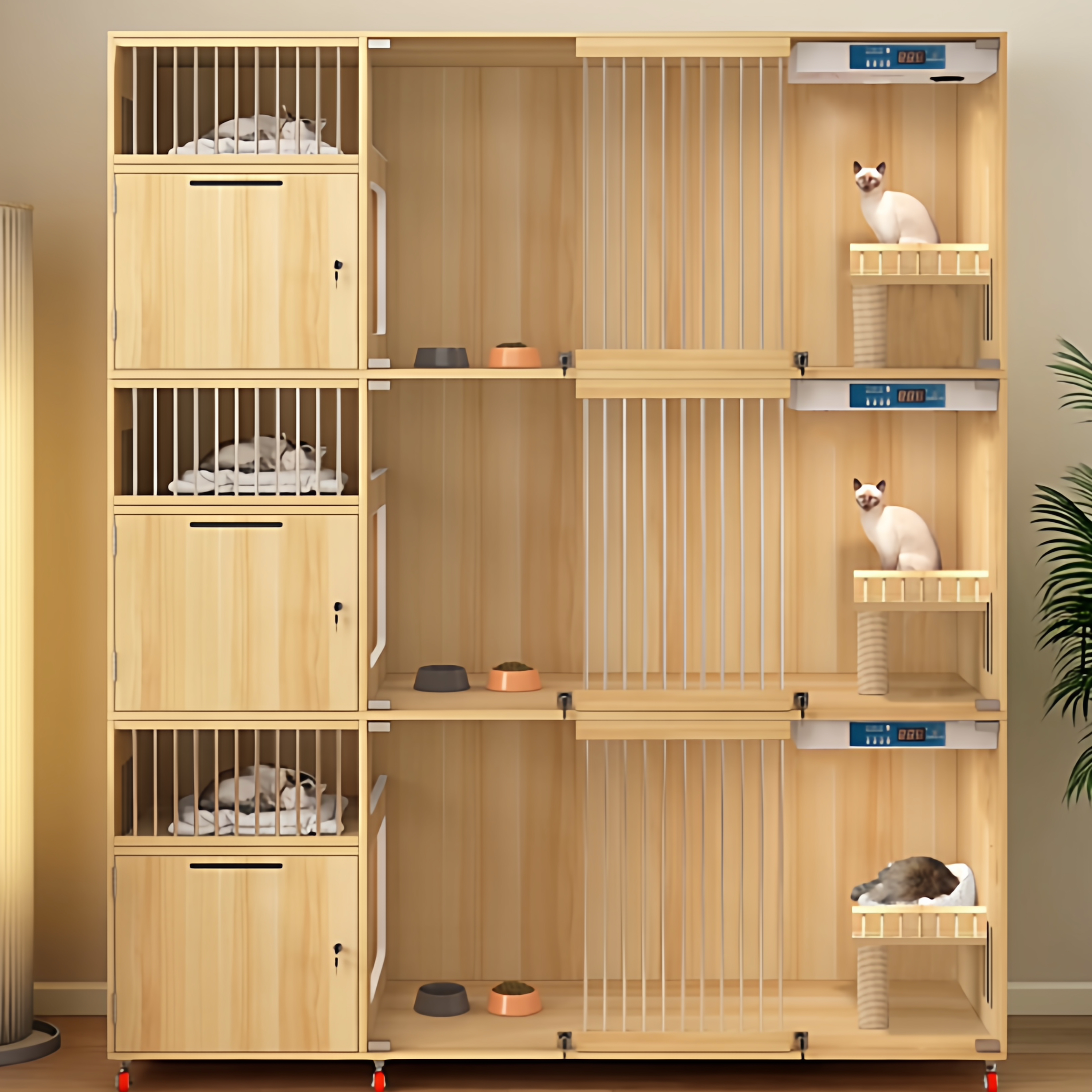 猫别墅猫笼子家用猫舍猫窝猫咪房子猫屋宠物店超大展示柜猫柜,宠物/宠物食品及用品,猫笼子/猫别墅,淘宝优惠券,粉丝福利购,淘宝优惠卷