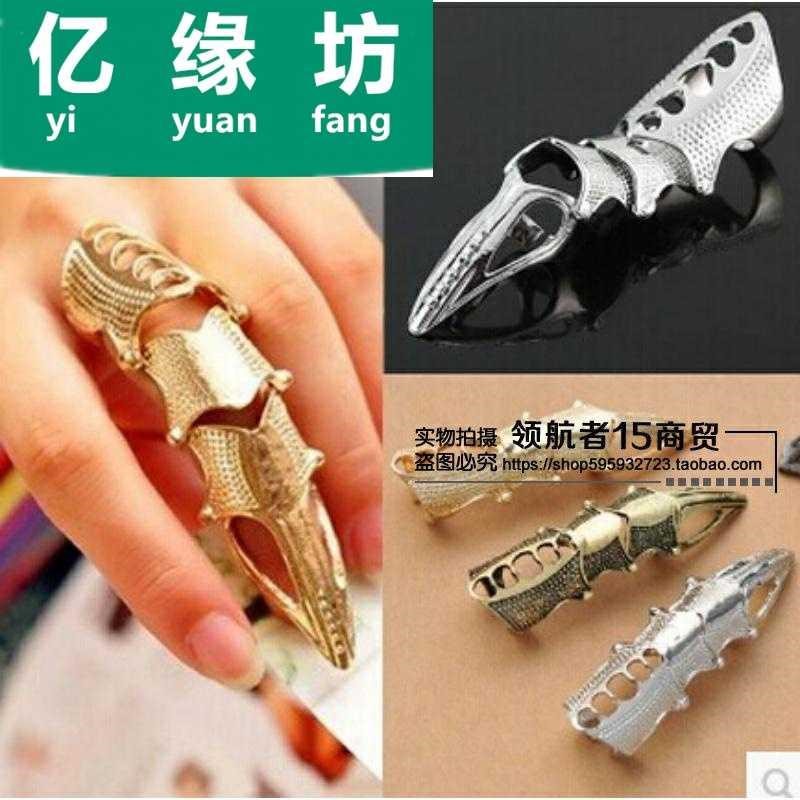 手指爪子铁铁指套金属手指防身金属指爪套指甲套戒指潮流时尚耍酷