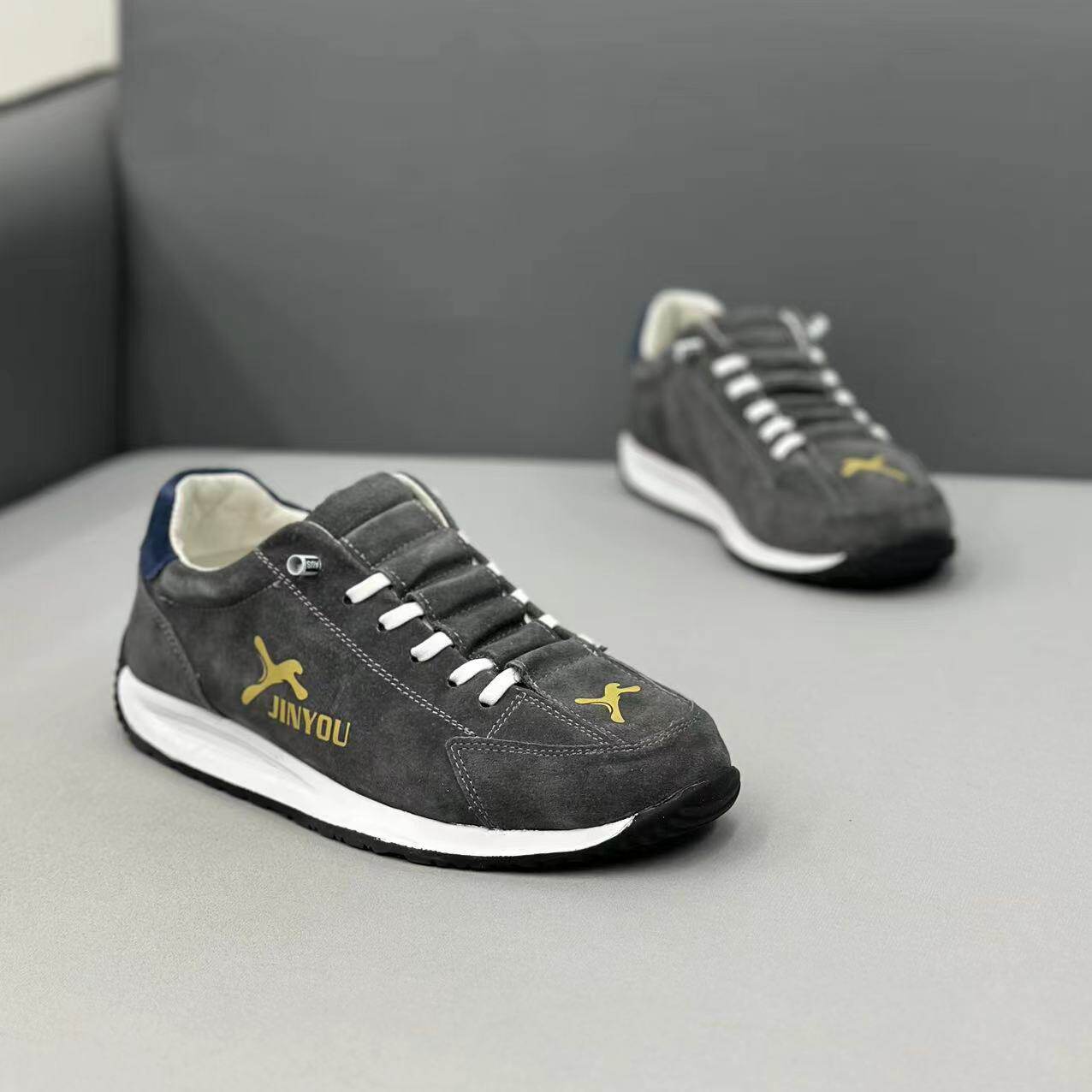 DONT SLIP HIGH-VALUE JUST CHOOSE IT LOW-TOP LEATHER CASUAL SOFT-SOLED BOARD SHOES LAZY MENS SHOES