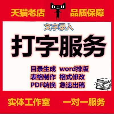 人工打字录入word排版格式修改excel表格代做目录制作pdf转word研