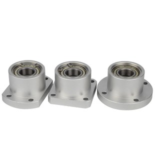 圆法兰轴承座组件带轴承固定座双轴承座铝合金BGRBB 6206 6200ZZ