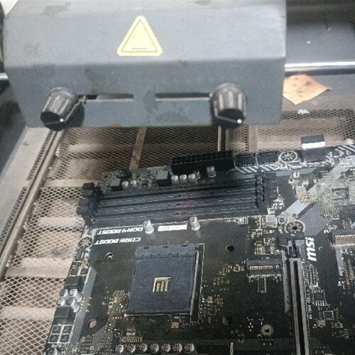 主板针座弯针断换底座针脚修复,CPU断针主板换针座, am4换座子
