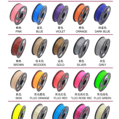 蓝极光PLA 3D列印耗材 1.75mm 1kg 多色可选整齐排线