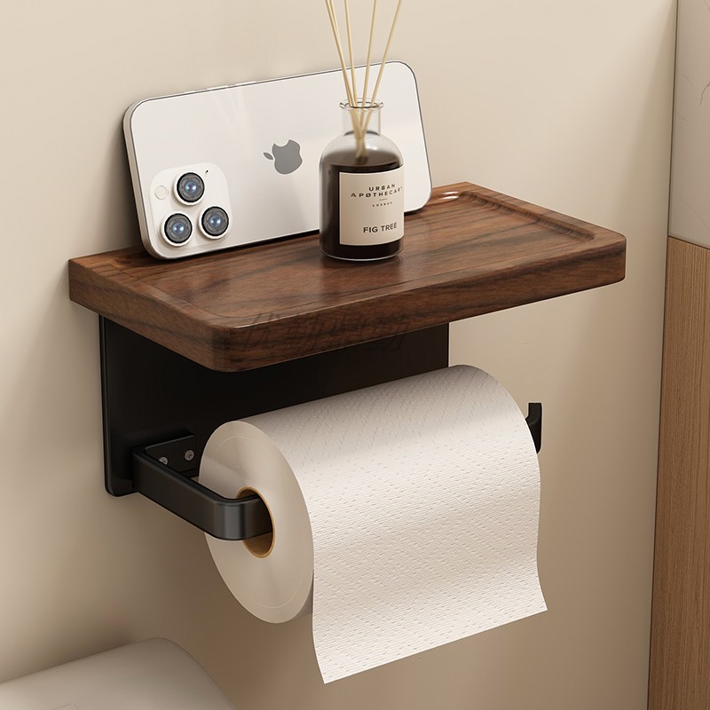 【小红书推荐】胡桃木纸巾架