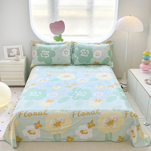 四季款纯棉床单单件全棉