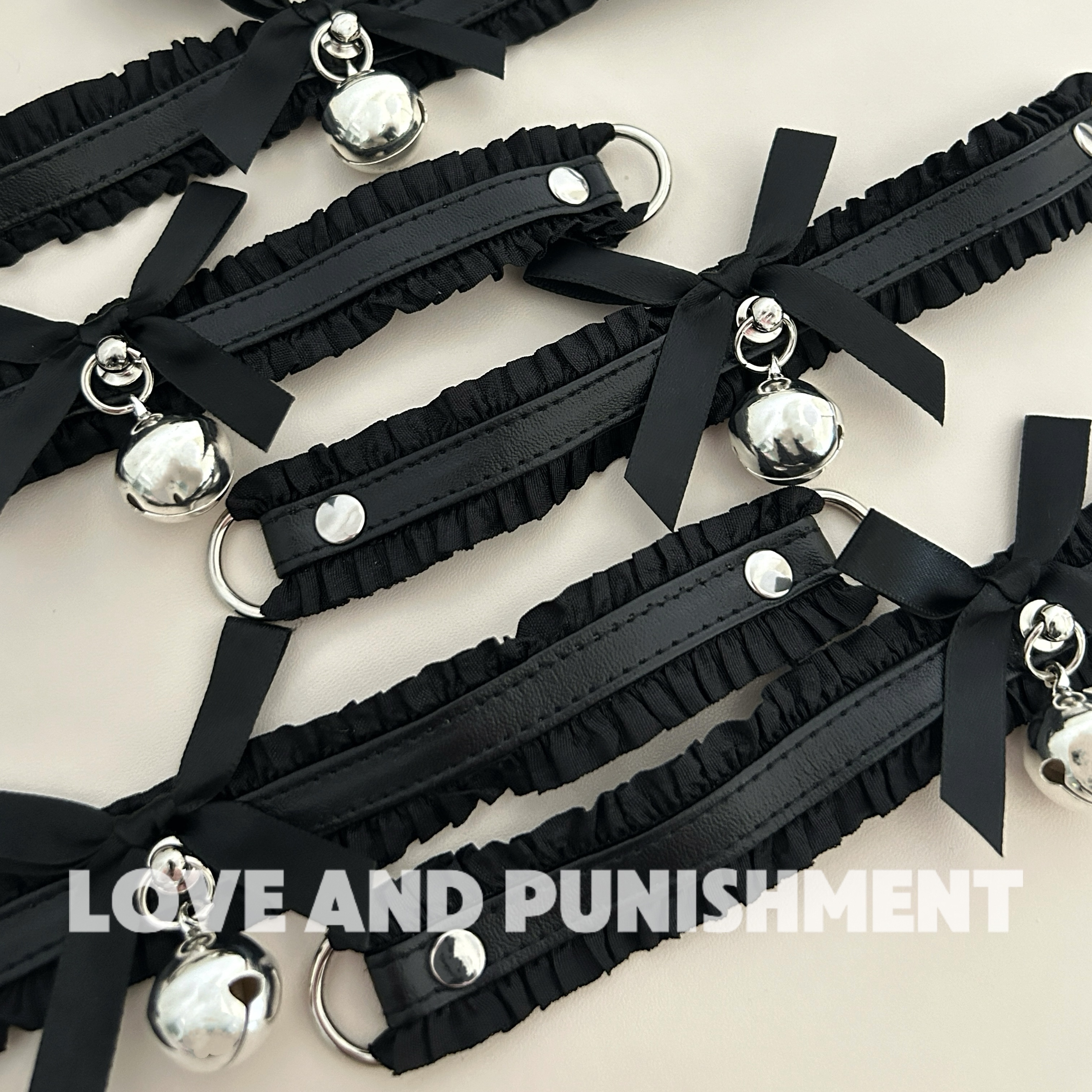 爱与罚*puppy项圈手环脚环套装k8k9项链choker男女m 铃铛会响哦！