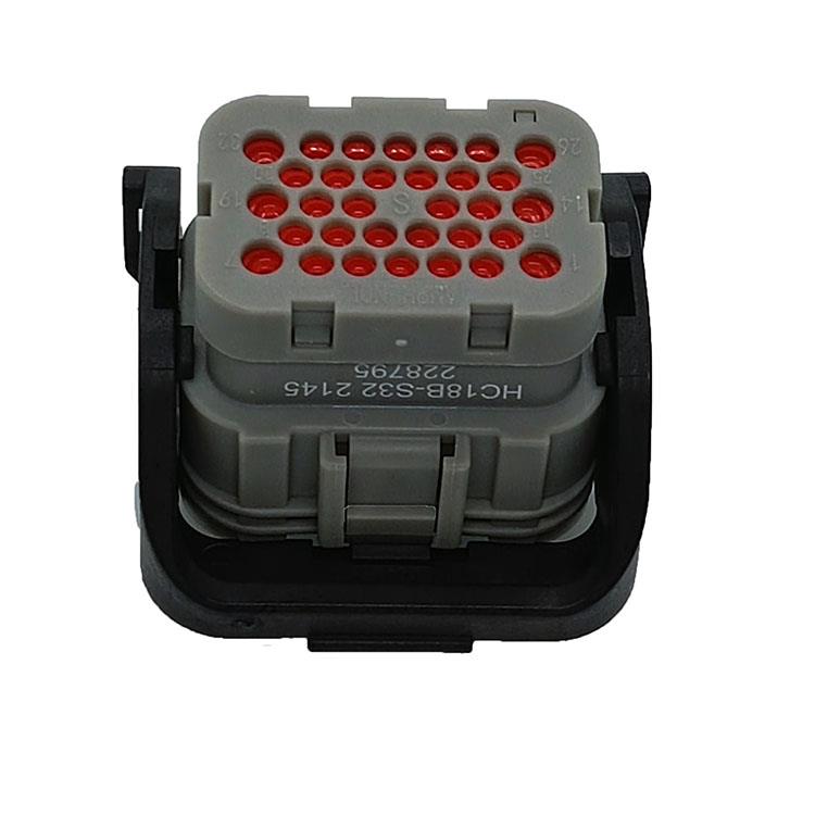 安费诺HC18B-S32 新能源汽车信号连接器 32芯防水连接器 6+26插头饰品