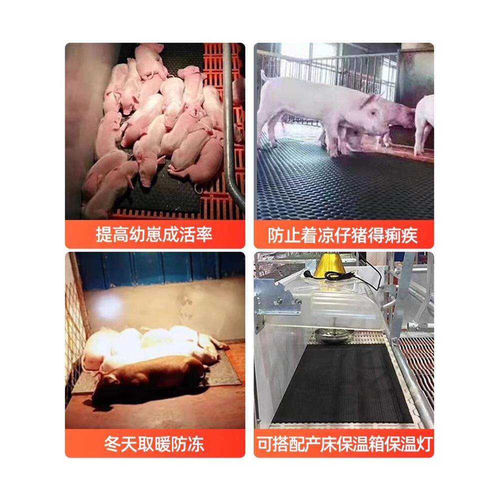 猪用橡取胶热电板加厚仔猪保用温橡胶板兽用产床保温箱养殖暖8797