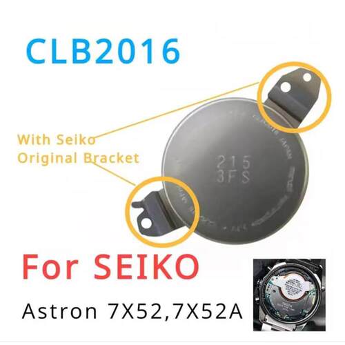 手表电池 CLB2016太阳能充电 clb2016通用进口配件3.7V