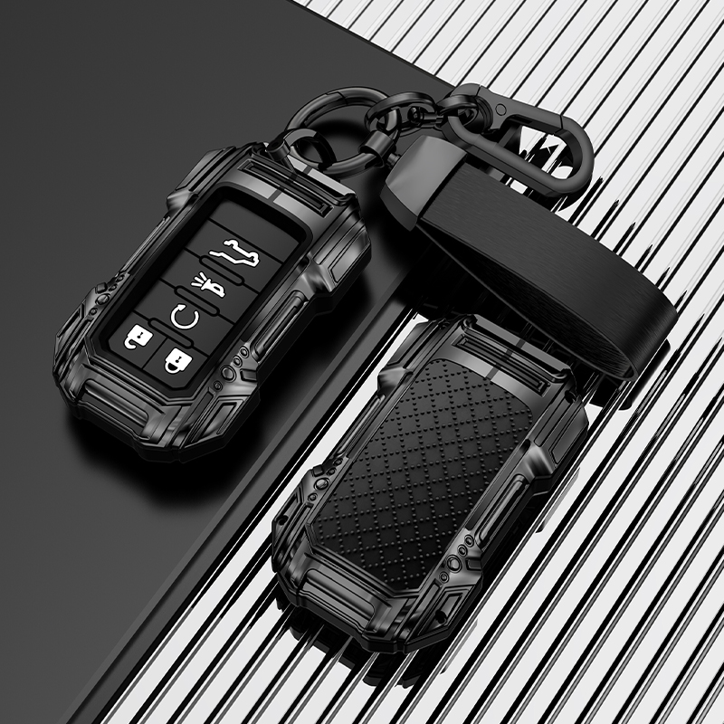 适用凯迪拉克车钥匙套老款XTS SRX凯雷德ATS SLS赛威高档壳扣包男