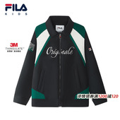 新款 棉服2026年春季 FILA斐乐儿童童装 男中大童外套 新雪丽棉