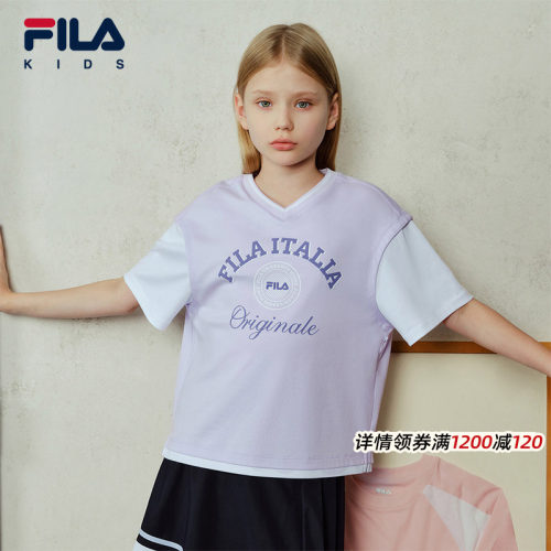 FILA斐乐儿童童装短袖T恤