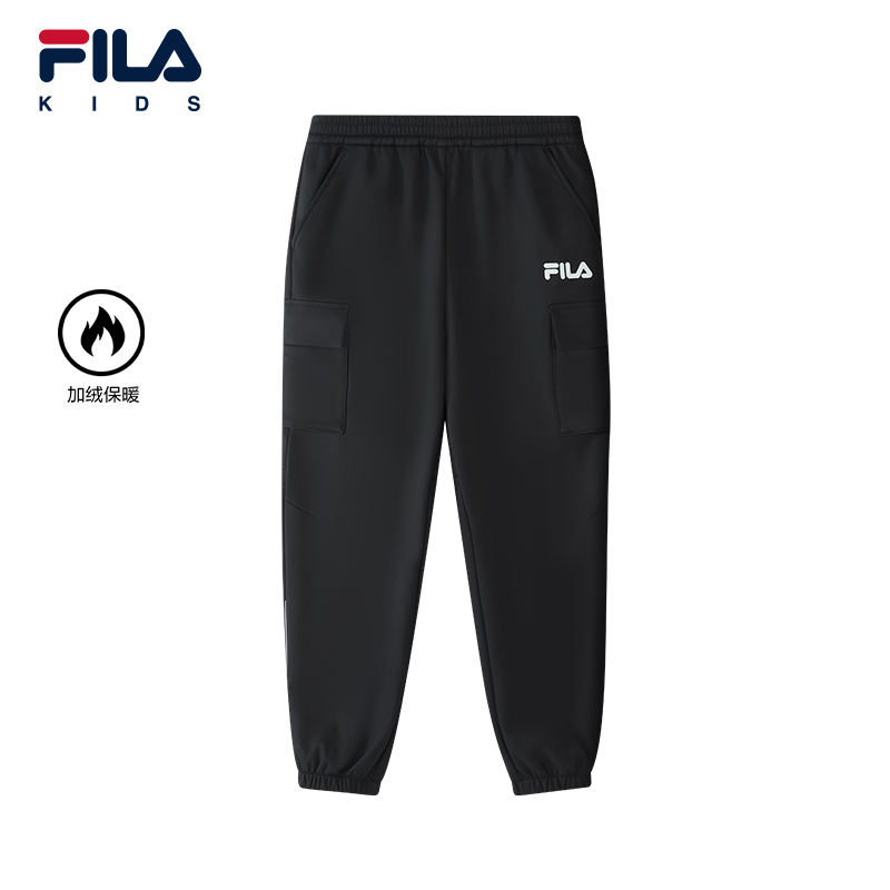 FILA斐乐男中大童梭织长裤