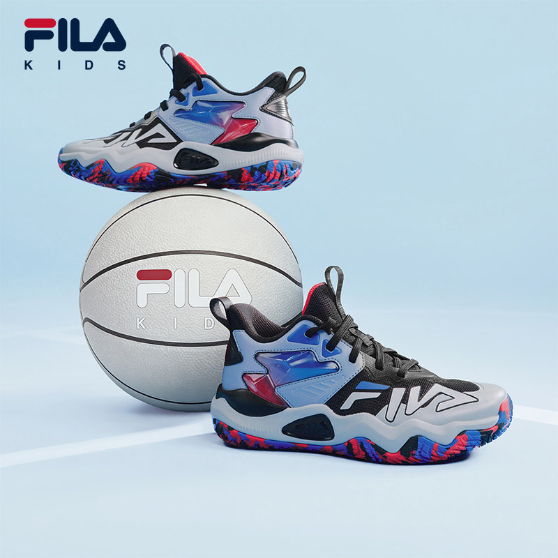 风暴2|FILA斐乐儿童童鞋运动鞋子2026夏季新款男中大童场上篮球鞋