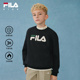 新款 2025年冬季 FILA斐乐儿童童装 男女童小童加绒卫衣 抗菌功能