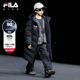 FILA斐乐儿童童装 男大童运动外套 新款 长款 鹅绒羽绒服2025年冬季