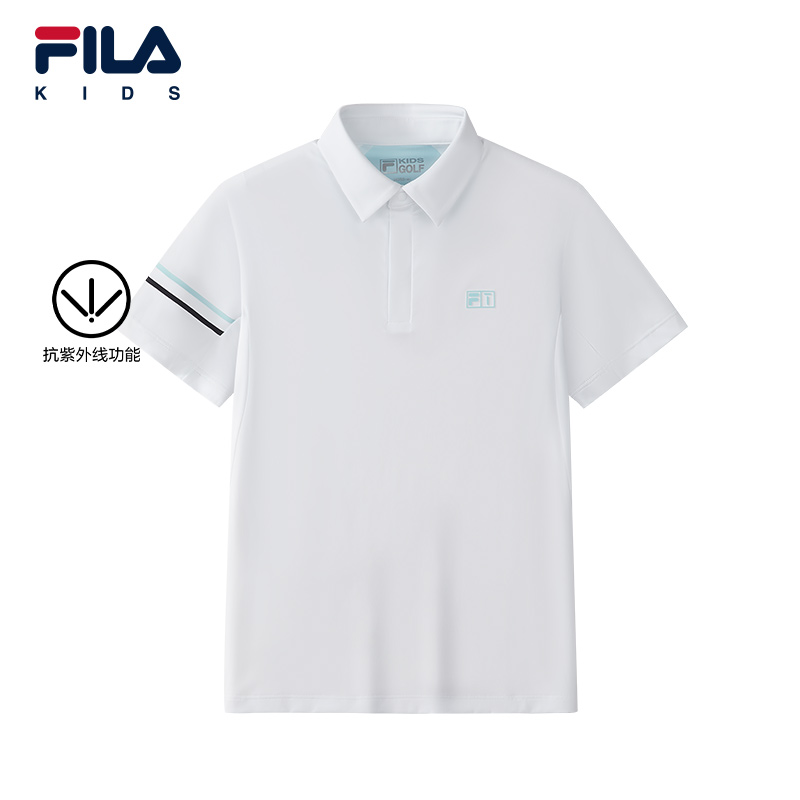 FILA斐乐男中大童短袖POLO
