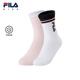 女小童中腰袜2件装 新款 抗菌功能 FILA斐乐儿童袜子2025年冬季