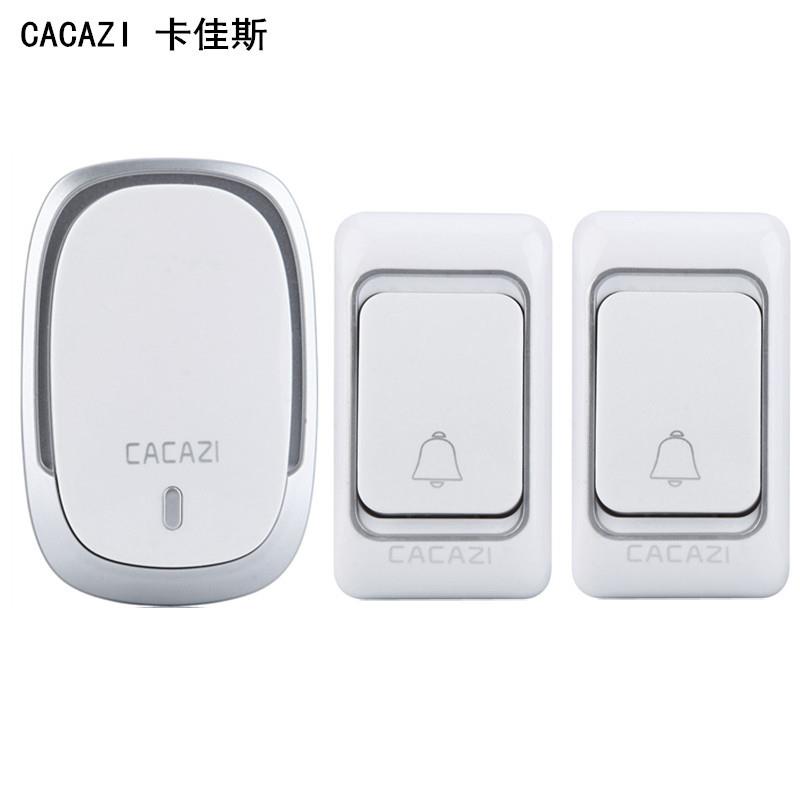 卡佳斯无线门铃二拖一不用电源 直流用电池 遥控 电子家用 呼叫器