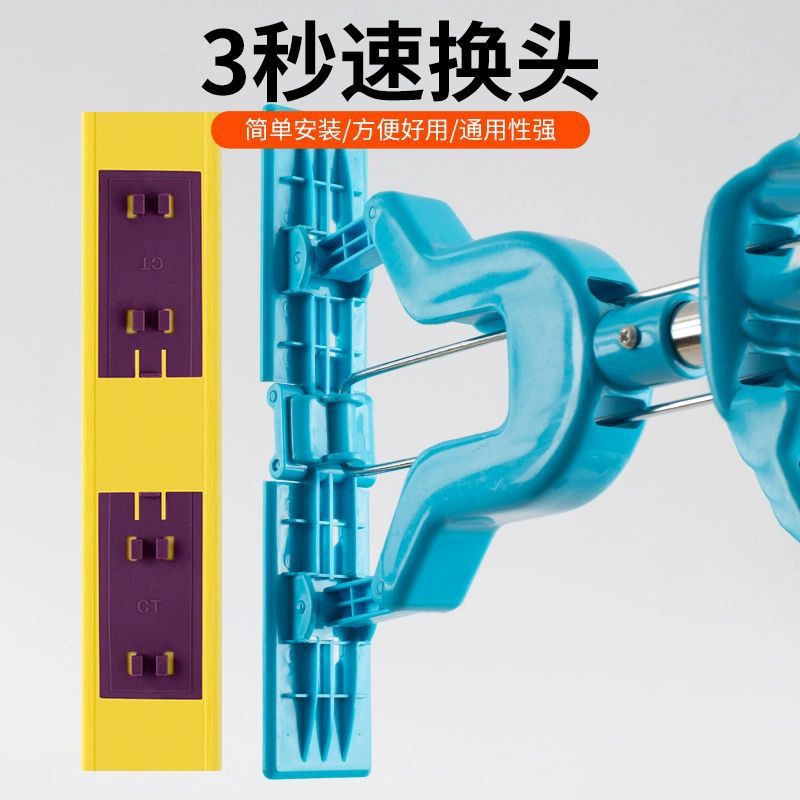 28cm家用对折式海绵拖把头替换头吸水2025新款通用胶棉拖布头墩布