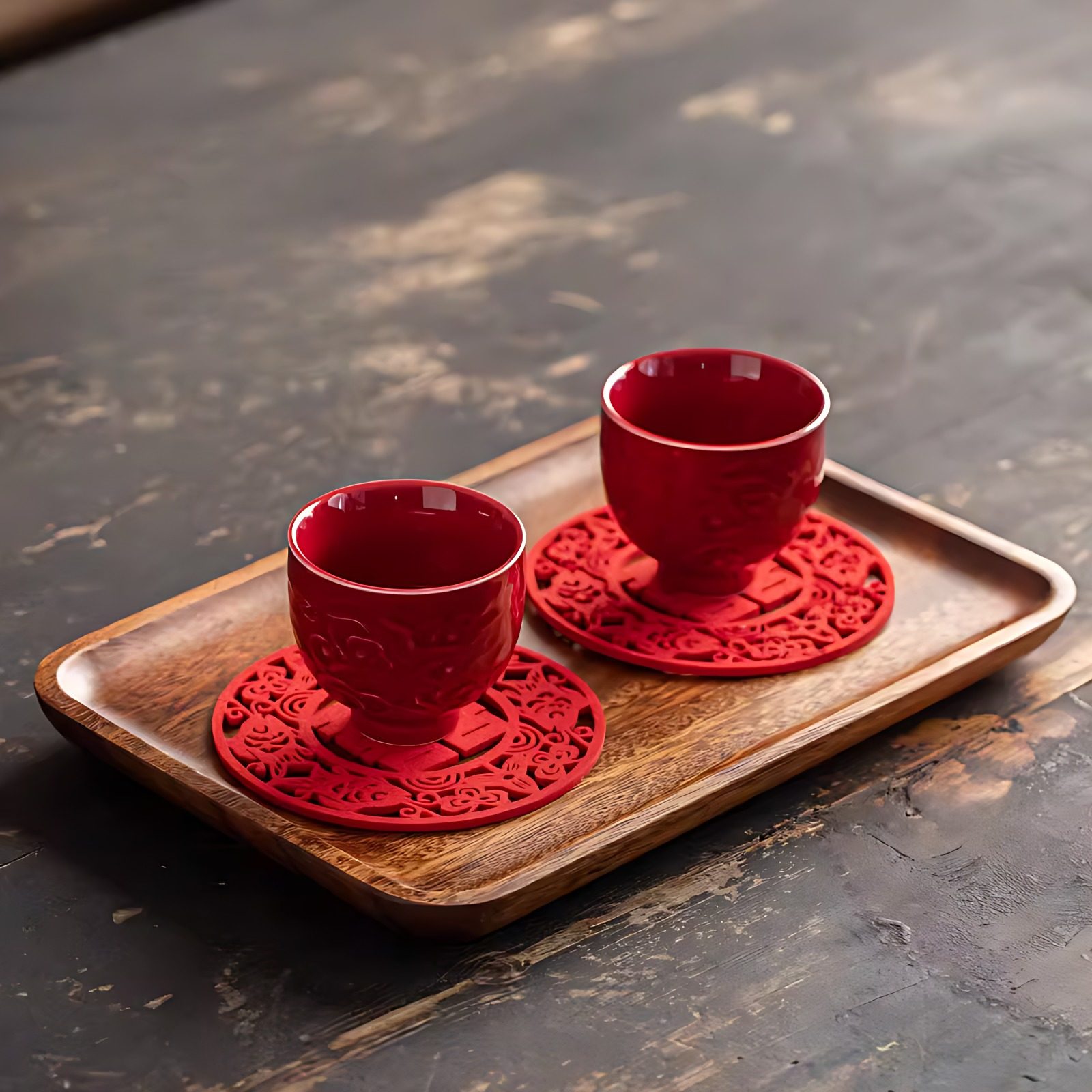 精致陶瓷婚礼红色改口杯敬茶杯一对家用中式复古茶杯结婚茶具喜杯,节庆用品/礼品,喜碗/敬茶杯,淘宝优惠券,粉丝福利购,淘宝优惠卷