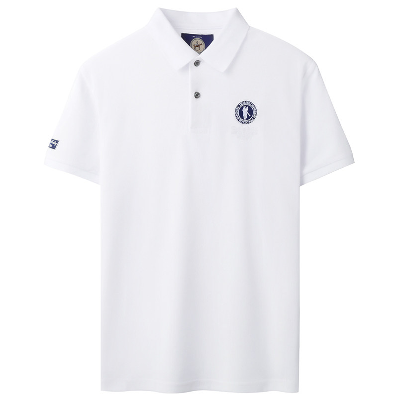 保罗短袖t恤男高端纯棉男装衣服刺绣新款品牌宽松加大码男士上衣