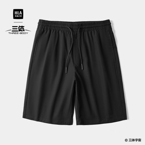海澜之家松紧腰五分裤休闲中裤
