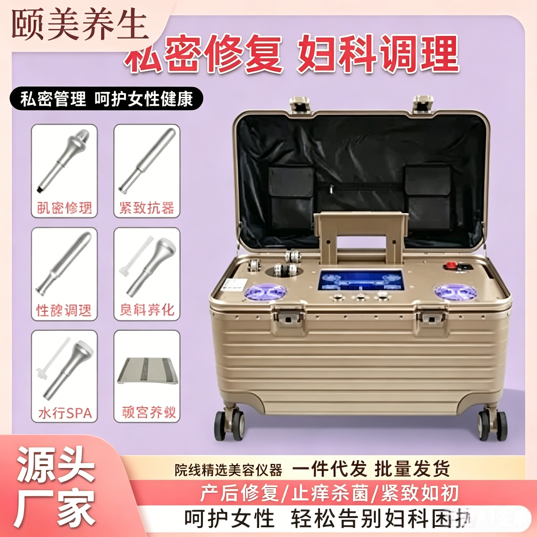 私密紧致护理仪器私处冲洗清洁妇科产后修复性腺激活美容院专用