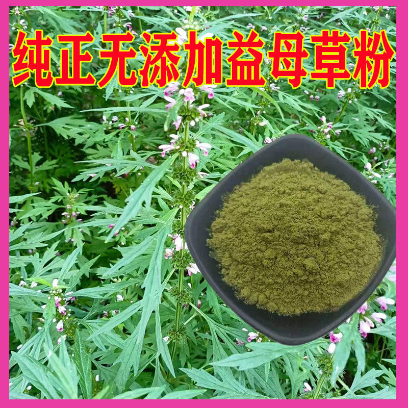 益母草食用纯野生无硫干益母草粉末面膜泡水无添加新鲜非兽用500g