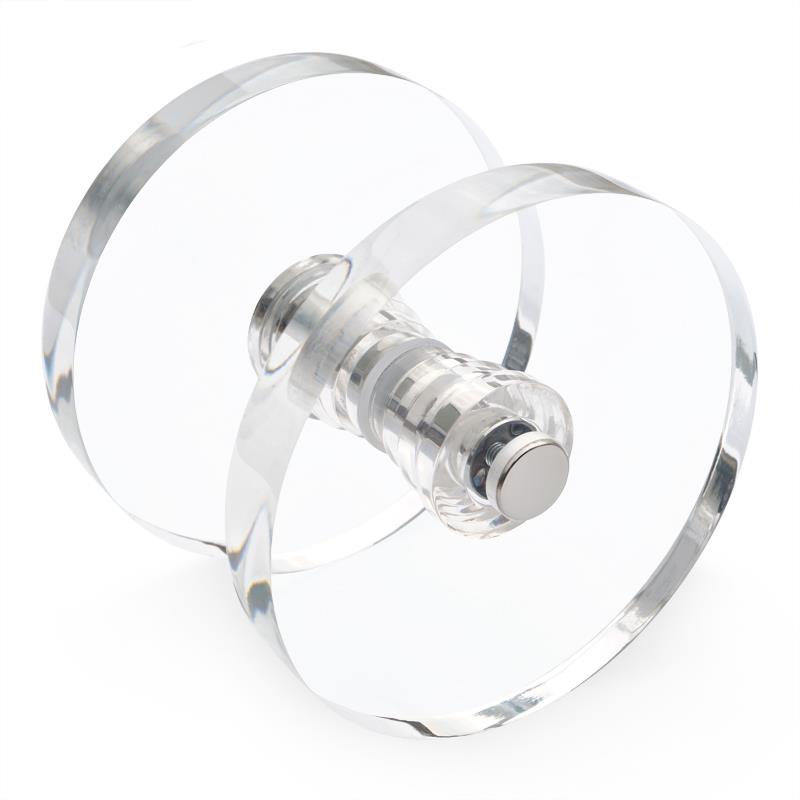 玻璃门拉手透明亚克力拉手大门圆拉手水晶移门拉手大拉手淋浴房门