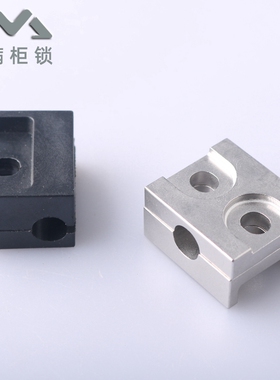 RG006-2锁杆固定件 连杆导向件 黑色塑料拉杆紧固件 电柜箱附件