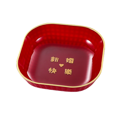 2023新款！轻奢高档花型水晶果盘