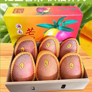海南红玉芒玉文芒三亚现摘现发红金玉特大芒果新鲜水果非青澳芒