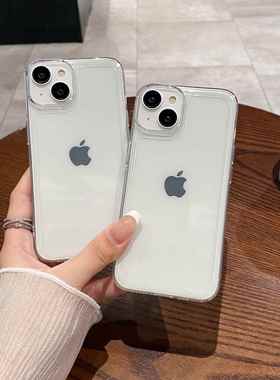 太空壳适用苹果17promax/14大孔透明壳简约iphone1防摔手机壳16新款适用于苹果17promax手机壳iphone16巨好看