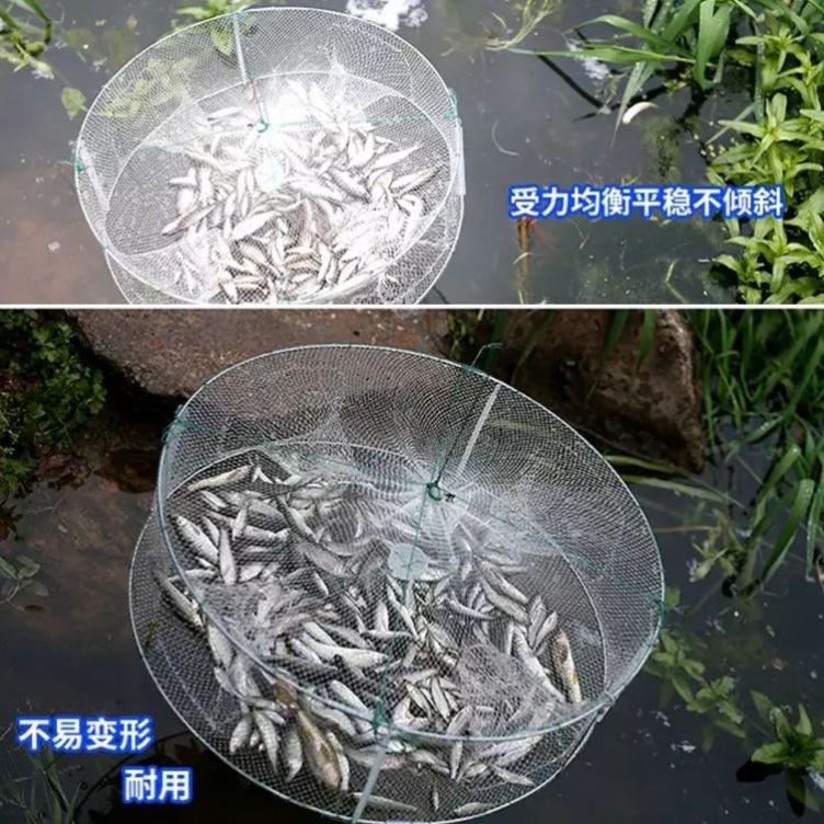 鱼虾网捉捕麦穗鱼虾黄鳝泥鳅龙虾笼子网小鱼渔网捞神器只进不出笼