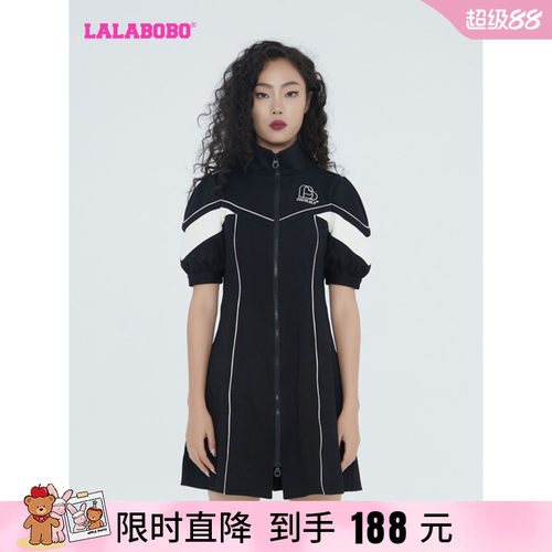 lalabobo2023百搭短袖连衣裙