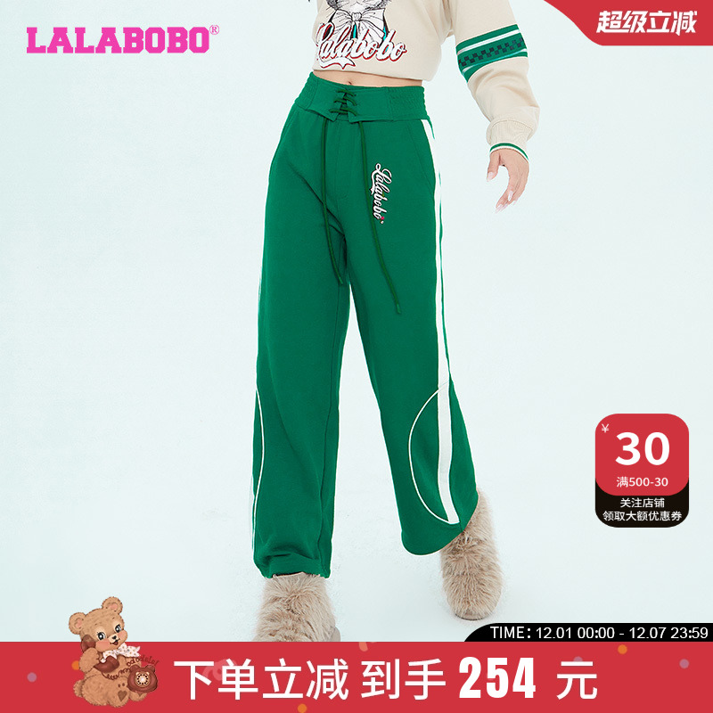 lalabobo2023高腰复古休闲裤