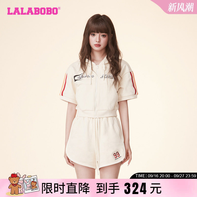LALABOBO复古休闲开襟卫衣