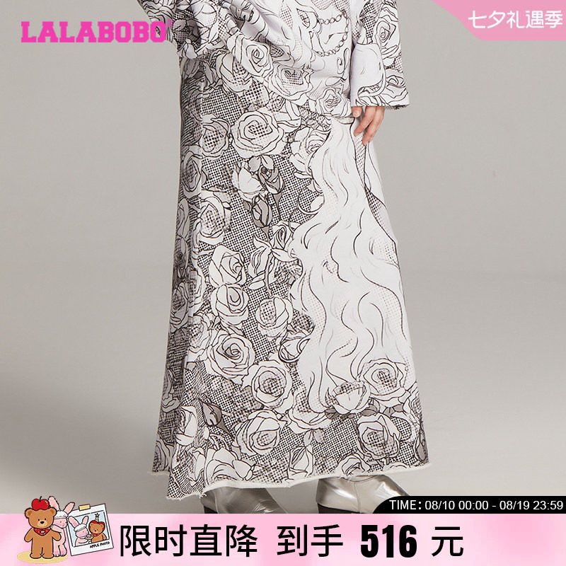 LALABOBO小女孩满印裙