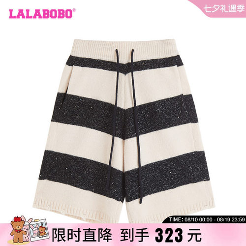LALABOBO捣蛋鬼条纹毛织